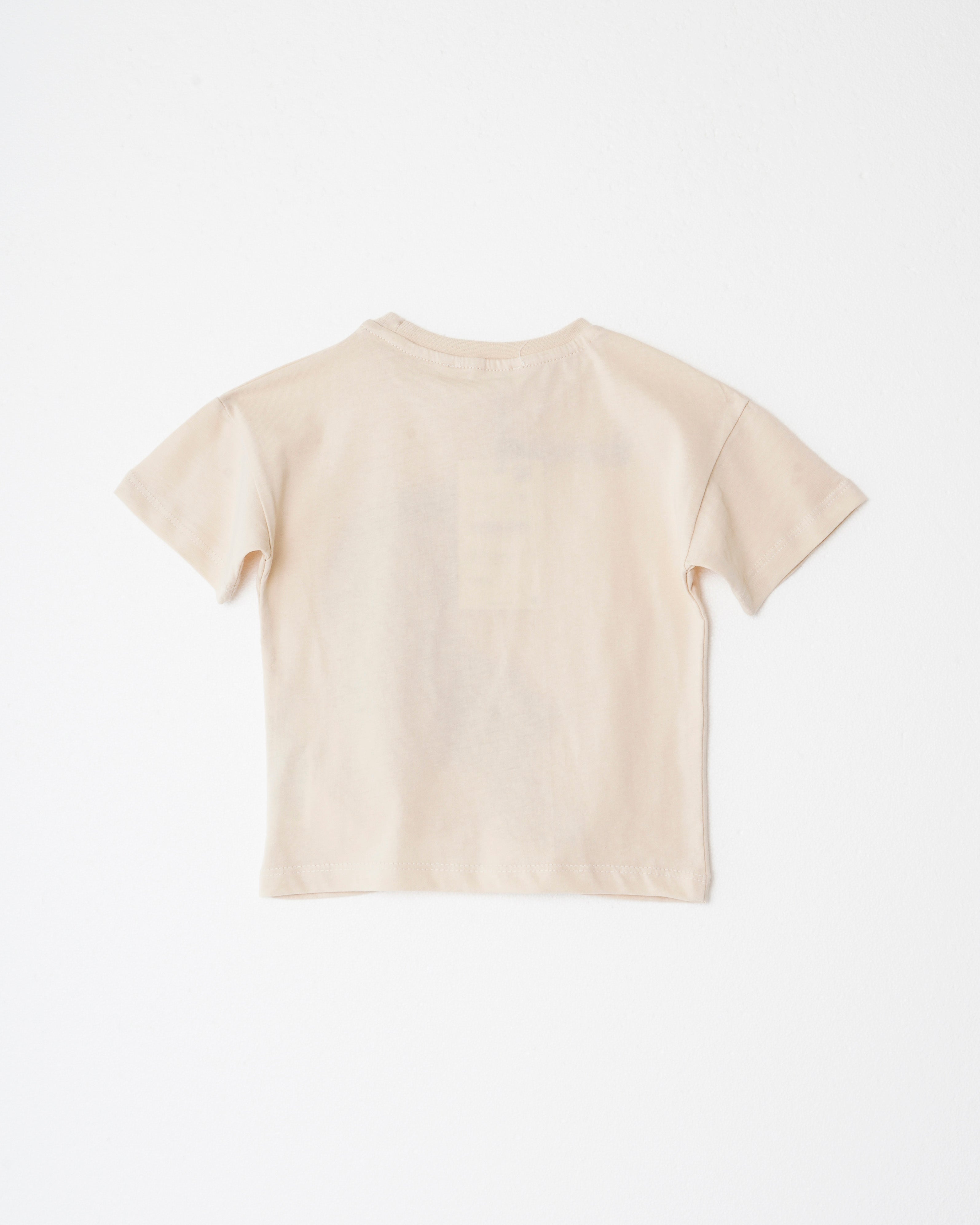 Penye Kaplan Basklı Şort T-shirt Takım